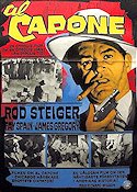 Al Capone 1959 poster Rod Steiger Maffia Film Noir