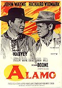 The Alamo 1960 poster John Wayne Richard Widmark