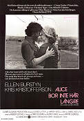 Alice bor inte här längre 1974 poster Ellen Burstyn Kris Kristofferson Martin Scorsese