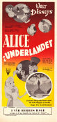 Alice i Underlandet 1951 poster Kathryn Beaumont Clyde Geronimi Animerat