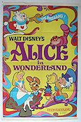 Alice i Underlandet 1951 poster Kathryn Beaumont Clyde Geronimi Animerat