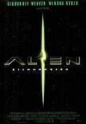 Alien återuppstår 1997 poster Sigourney Weaver Winona Ryder Jean-Pierre Jeunet