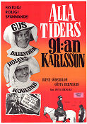 Alla tiders 91:an Karlsson 1953 poster Holger Höglund Gus Dahlström Irene Söderblom Gösta Bernhard Från serier