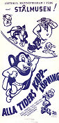 Alla tiders kapplöpning 1948 poster Mighty Mouse Stålmusen Animerat