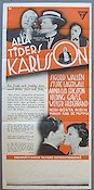 Alla tiders Karlsson 1936 poster Sigurd Wallén Sture Lagerwall Annalisa Ericson