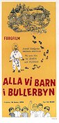 Alla vi barn i Bullerbyn 1960 poster Olle Hellbom Text: Astrid Lindgren