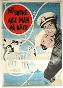 Alle man på däck 1961 poster Pat Boone Dennis O´Keefe Barbara Eden Skepp och båtar