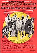 Allt du skulle vilja veta om sex 1972 poster John Carradine Burt Reynolds Woody Allen