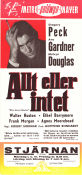 Allt eller intet 1949 poster Gregory Peck Ava Gardner Melvyn Douglas Robert Siodmak