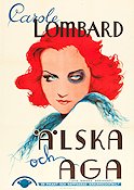 Älska och aga 1936 poster Carole Lombard