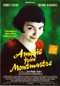 Amelie från Montmartre 2002 poster Audrey Tautou Mathieu Kassovitz Rufus Jean-Pierre Jeunet