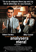Analysera mera 1999 poster Robert De Niro Billy Crystal Harold Ramis Maffia Medicin och sjukhus