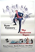 The Anderson Tapes 1971 poster Sean Connery Dyan Cannon