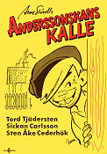 Anderssonskans Kalle 1972 poster Sickan Carlsson Sten Åke Cederhök Arne Stivell Affischkonstnär: Bowen