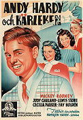 Andy Hardy och kärleken 1938 poster Mickey Rooney Judy Garland George B Seitz