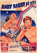 Andy Hardy på vift 1937 poster Lewis Stone Cecilia Parker Mickey Rooney George B Seitz