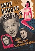 Andy Hardys dubbelliv 1942 poster Mickey Rooney Cecilia Parker Lewis Stone George B Seitz