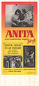 Anita ur en tonårsflickas dagbok 1973 poster Christina Lindberg Stellan Skarsgård Torgny Wickman