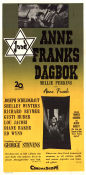 Anne Franks dagbok 1959 poster Millie Perkins Shelley Winters Joseph Schildkraut George Stevens Hitta mer: Nazi