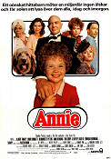 Annie 1982 poster Albert Finney Carol Burnett Aileen Quinn John Huston Musikaler Hundar