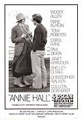 Annie Hall 1977 poster Diane Keaton Tony Roberts Carol Kane Paul Simon Shelley Duvall Woody Allen Romantik
