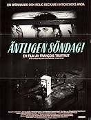 Äntligen söndag 1984 poster Fanny Ardant Francois Truffaut