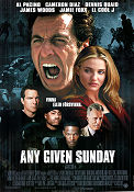 Any Given Sunday 1999 poster Al Pacino Dennis Quaid Cameron Diaz Oliver Stone Sport
