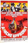 Apacheupproret 1965 poster Rory Calhoun Corinne Calvet John Russell RG Springsteen