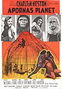 Apornas planet 1968 poster Charlton Heston Roddy McDowall Kim Hunter Franklin J Schaffner