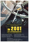 År 2001 1968 poster Keir Dullea Gary Lockwood William Sylvester Stanley Kubrick Text: Arthur C Clarke Kultfilmer Rymdskepp