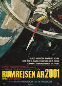 År 2001 1968 poster Keir Dullea Gary Lockwood William Sylvester Stanley Kubrick Text: Arthur C Clarke Kultfilmer Rymdskepp