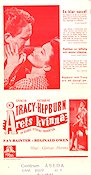 Årets kvinna 1942 poster Spencer Tracy Katharine Hepburn