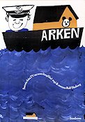 Arken 1965 poster Per Nordenström Margareta Ahlström Stina Hellquist Rolf Husberg Skepp och båtar Konstaffischer Från TV