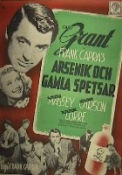 Arsenik och gamla spetsar 1943 poster Cary Grant Priscilla Lane Raymond Massey Peter Lorre Frank Capra