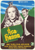 Åsa-Hanna 1946 poster Aino Taube Edvin Adolphson Hilda Borgström Anders Henrikson