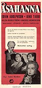 Åsa-Hanna 1946 poster Aino Taube Edvin Adolphson Hilda Borgström Anders Henrikson