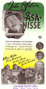 Åsa-Nisse 1949 poster John Elfström Arthur Rolén Emy Hagman Bertil Boo Ragnar Frisk Kultfilmer