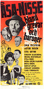 Åsa-Nisse bland grevar och baroner 1961 poster John Elfström Artur Rolén Stig Grybe Carli Tornehave Ragnar Frisk Hitta mer: Åsa-Nisse