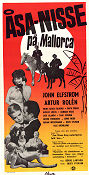 Åsa-Nisse på Mallorca 1962 poster John Elfström Artur Rolén Lissi Alandh Mona Geijer-Falkner Börje Larsson Resor