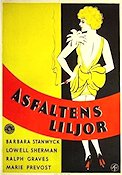 Asfaltens liljor 1932 poster Barbara Stanwyck Frank Capra