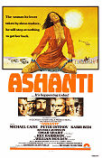 Ashanti 1979 poster Michael Caine Peter Ustinov Kabir Bedi Richard Fleischer