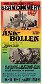 Åskbollen 1965 poster Sean Connery Claudine Auger Terence Young Dykning