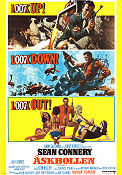 Åskbollen 1965 poster Sean Connery Claudine Auger Terence Young Text: Ian Fleming Dykning