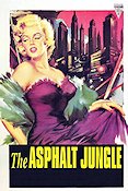 The Asphalt Jungle 1950 poster Marilyn Monroe Sterling Hayden John Huston Film Noir