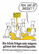 Ät mera bröd Kockar 1978 affisch Hitta mer: Brödinstitutet Affischkonstnär: Poul Ströyer Mat och dryck