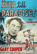 Åter till paradiset 1953 poster Gary Cooper Barry Jones Roberta Haynes Mark Robson Strand
