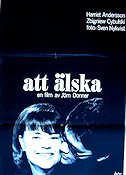 Att älska 1964 poster Harriet Andersson Zbigniew Cybulski Jörn Donner Foto: Sven Nykvist