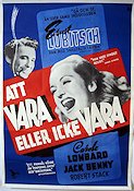 Att vara eller icke vara 1947 poster Carole Lombard Jack Benny Ernst Lubitsch Hitta mer: Nazi