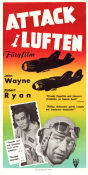 Attack i luften 1951 poster John Wayne Robert Ryan Don Taylor Nicholas Ray Flyg