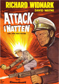 Attack i natten 1954 poster Richard Widmark Bella Darvi Victor Francen Samuel Fuller